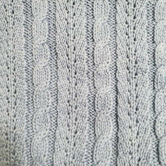 Vintage Womans Merit Awards Cotton Cable Knit Swes - Picture 4 of 6